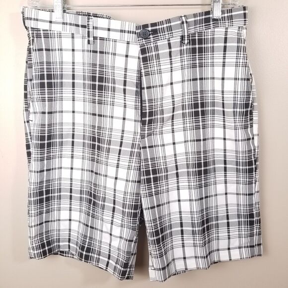 Cool 18 Golf Shorts Mens 36 Pro Expanded Waist Flat Front Belted Loop - Picture 2 of 12